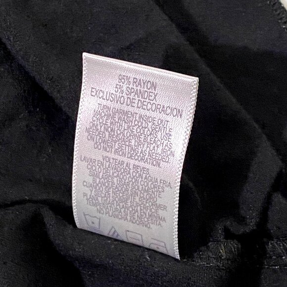 Metro 7 Womens Embellished Cami Top XL Black Y2K Going Out Party Slinky Sparkly - Picture 7 of 7